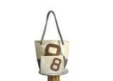 Volpetta S B865 – Borsa shopping in vela riciclata
